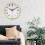 Quartz Clock Movement with Roman Numerals 80mm Gold Trim 2