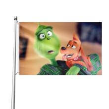 Grinch outdoor flag 3x5 ft double-sided