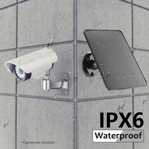 Solar Panel Charger for Security Camera 10W Outdoor 1