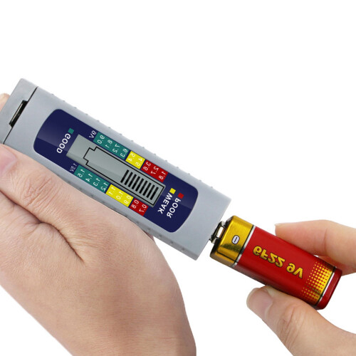 Digital Battery Tester for AAA AA Button Cell with Red 2