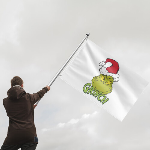 Grinchmas Outdoor Flag 3x5 ft Double-Sided 1