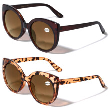 V.W.E. women bifocal reading sunglasses +1.50 round cateye