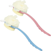 Wattne shower body brush with bristles and loofah 2 pack