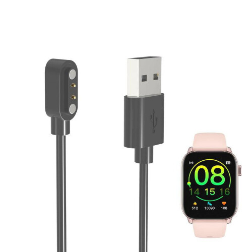 KW76 Smartwatch Magnetic Power Adapter Cable 100cm 1