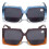 Women's Oversized Square Bifocal Reading Sunglasses +1.00 2 2