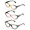 Women's Cateye Reading Glasses +1.50 3 Pairs 2