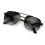 Men's Metal Square Aviator Sunglasses +2.75 4