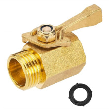 1 Pc Brass Garden Hose Shut-Off Valve, 3/4 "GHT Full Bore Valve, Capable of Achieving Optimal Water Flow