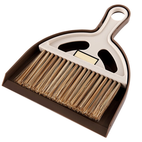Desktop cleaning brush with dustpan, soft bristles 1