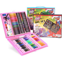 Art Set for Kids with Oil Pastels Crayons Colored Pencils