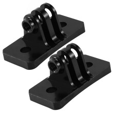 2X CNC Fallschirm Helm Fixed Mounts fuer  Hero 1 2 3 3+ 4 5 Sitzung /  Yi / SJ / GitUp Sport Kamera Schwarz