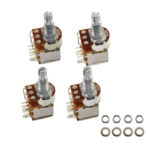 2 St Ohm Push Pull Potentiometer Mässing Metrisk Split Standard Shaft Volym Tonbrytare Elgitarr A250K 1