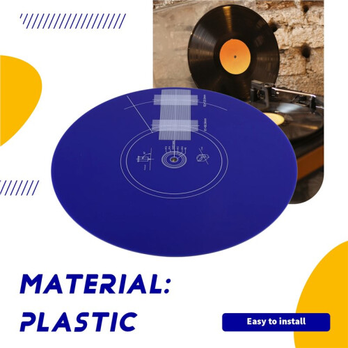 30cm Turntable Strobe Disc Mat Stroboscope Mat Rotational Speed Detection Turntables Calibration Disc for Record Player 2