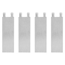 4X Aluminium WasserküHlblock 80X40X12mm KüHler für Computer CPU KüHler