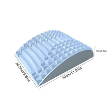 (Blue) Neck And Back Stretcher, Lumbar Soothing Device, Waist Massage Relaxation Yoga Stretcher