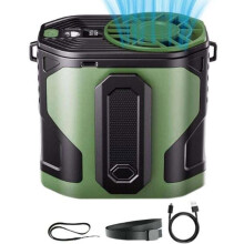 Přenosný osobní ventilátor - PZCC - 100 rychlostí - dobíjecí baterie přes USB - tichý - vestavěné LED světlo