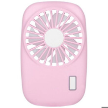 Fickfläkt - USB-laddningsbar, justerbar hastighet - Personlig kylning - Rosa