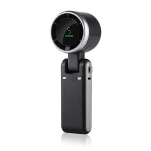 Onyx 3-i-1 svart turbovifte - bærbar, sammenleggbar, digital USB-skjerm