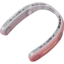KINCENTON - Mini tyst nackfläkt - Rosa - 3 hastigheter - Bladlös - Justerbar