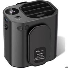 Ventilator portabil cu clips cu 3 viteze, ventilator reîncărcabil hands-free tip colier cu baterie de 8000mAh, mini ventilator