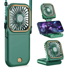 Hordozható ventilátor, mini összecsukható és csendes ventilátor, USB-n keresztül tölthető, 3000 mAh-s külső akkumulátor