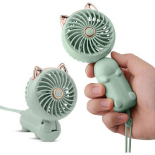 Bærbar vifte, mini USB-vifte med oppladbart batteri og 3 viftehastigheter.
