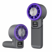 Mini Ventilator Turbo - Portabilitate Personală - Răcitor de Gheață cu 5 Viteze și Afișaj LED - Călătorie, Utilizare în Exter
