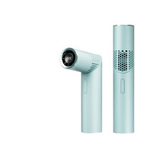 Grøn bærbar mini USB-ventilator, multifunktionel håndfri, kontorrejser, ny generation læbestiftdesign