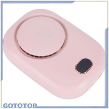 Mini ventilator de răcire GOTOTOP, ventilator electric, ventilator suspendat fără lame, ventilator pentru electrocasnice, roz