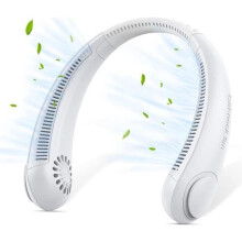 Ventilator de gât portabil Kingcenton A206, mini ventilator USB silențios suspendat, reglabil la 360 cu 3 viteze, cadou pentru f