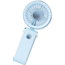 Mini Bærbar Ventilator - Rejse Camping - Sammenklappelig Bærbar Køling - Udendørs Kontor - Blå