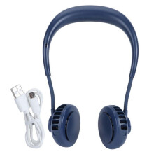 Ventilator de gât, ventilator sport pentru gât, încărcare USB, pentru călătorii în aer liber și birou, ventilator cu motor