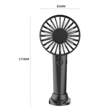 Bærbar nakkevifte - RNCYN - Mini elektrisk vifte - USB-oppladbar - 5 hastigheter - Svart