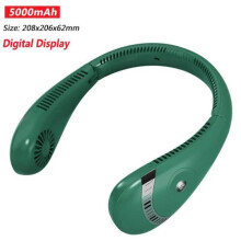 Bærbar nakkevifte - RNCYN - Sammenleggbar modell - 5000mAh - USB-oppladbar - Stillegående 20 dB