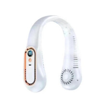 Bærbar nakkeventilator - RNCYN - Model B1259 - Digitalt display - USB genopladelig - Bladløs