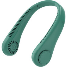 Přenosný ventilátor bez lopatek - LA RURALE - Dobíjecí - 2400 mAh - 3 rychlosti - Zelený - 25x10x15 cm