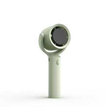 Bærbar USB-genopladelig ventilator, højhastighedsturbo, digitalt display, kompakt moderne design, til kontor, skole og rejser