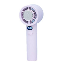 Genopladelig USB-ventilator, 19,5 cm x 5,5 cm x 5,5 cm, høj luftstrøm, køling, holdbar halvleder, til udendørs brug.