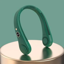 Ventilátor na krk - RNCYN - R8 Green - Elektrický, bez lopatek - Nabíjecí přes USB - 5 rychlostí