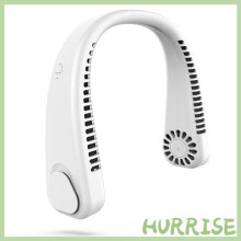 HURRISE mini-ventilator Bærbar halsventilator uden blade 360 køleapparat kold ventilator