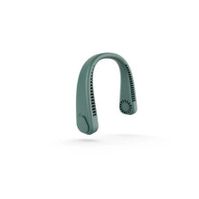 Bærbar nakkevifte - RNCYN - Genopladelig - USB - 3 hastigheder - Silicagel - Grøn