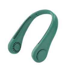 Ventilator de gât - RNCYN - X9 Verde - Electric, fără lame - Reîncărcabil USB - 5 viteze