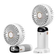 Mini Halsvifte - RNCYN - Sammenklappelig - USB-opladning - 5 hastigheder - LED-display