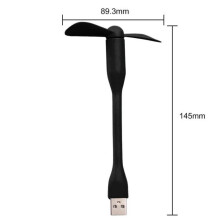 Halsvifte - RNCYN - Black1 - Bladløs - USB-oppladbar - Stillegående 20 dB
