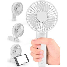 Přenosný ventilátor, dobíjecí přes USB, výdrž baterie 12 hodin, tichý mini přenosný ventilátor, malý ventilátor