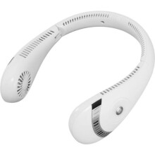 Deluxe Halsfläkt - 2024 års upplaga - Halsfläkt med LED-display - 3 hastigheter - 5000 mAh - Hopfällbar - Sladdlös och