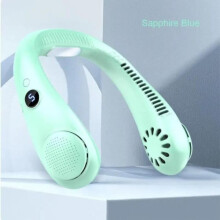 Halsventilator - RNCYN - D10 Grøn - Elektrisk, bladløs - USB genopladelig - 5 hastigheder