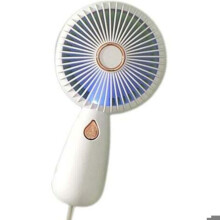 Lille bærbar ventilator, personlig bærbar ventilator - Genopladelig håndholdt ventilator - Bærbar ventilator med lys