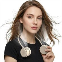 Mini přenosný ventilátor na krk, 2000mAh osobní handsfree ventilátor s nákrčním pásem, 3 rychlosti, dobíjecí přes USB, kompaktní
