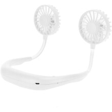Přenosný ventilátor na krk - VETOBIOL - Dobíjecí přes USB - Lithiová baterie 1200 mAh - Výdrž baterie 3-7 hodin